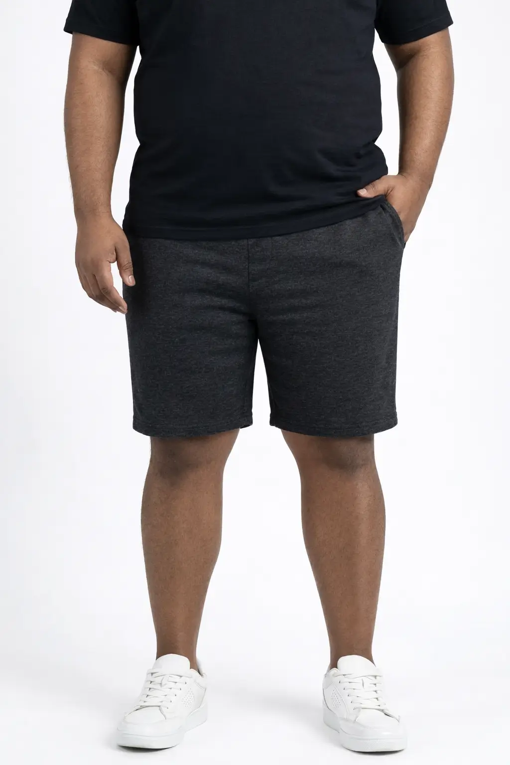 Short de buzo algodón gris