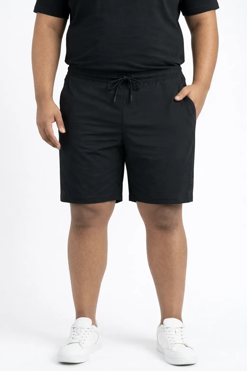 Short de buzo algodón negro