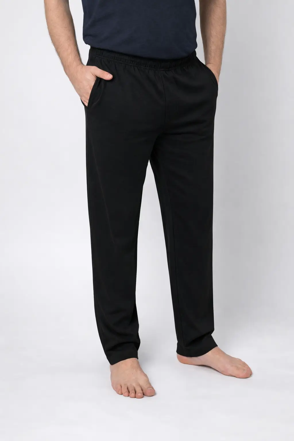 Pantalón pijama algodón negro