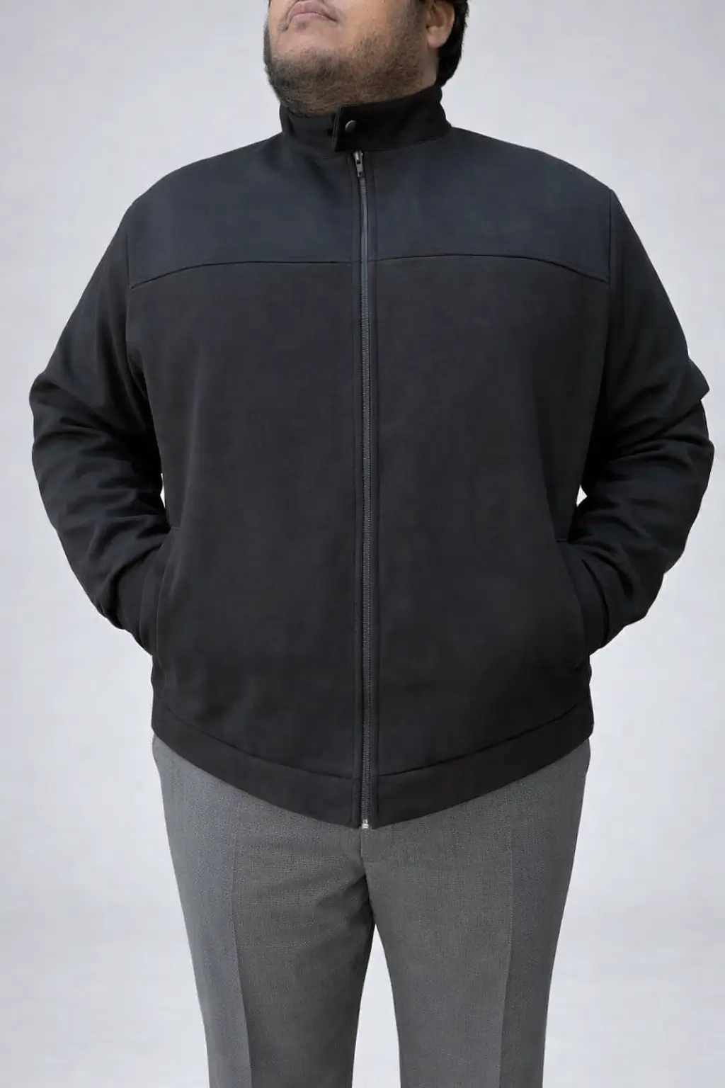 Chaqueta de reno negra
