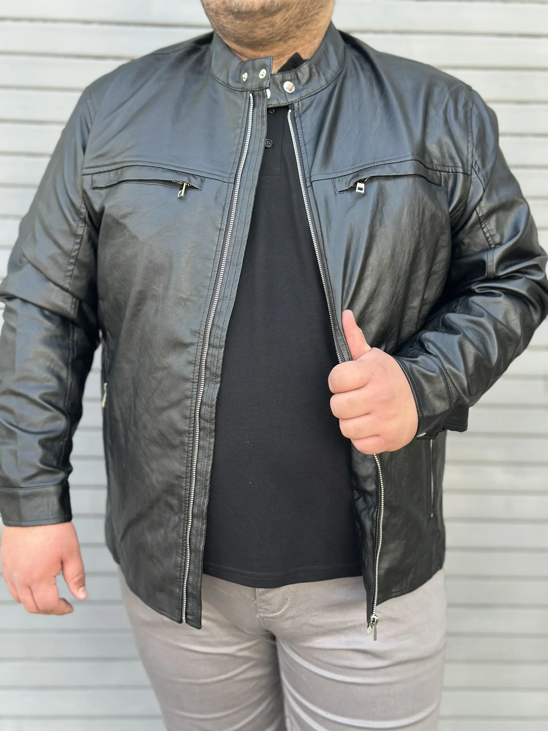 Chaqueta eco cuero