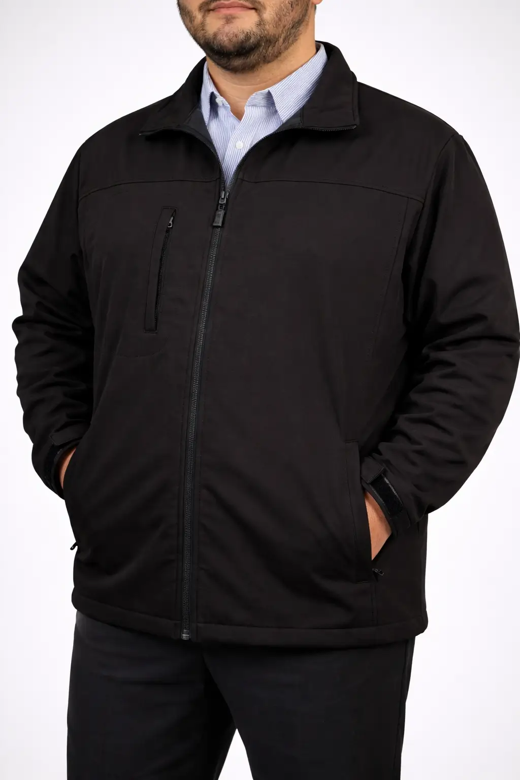 Parka Softshell  térmica negra