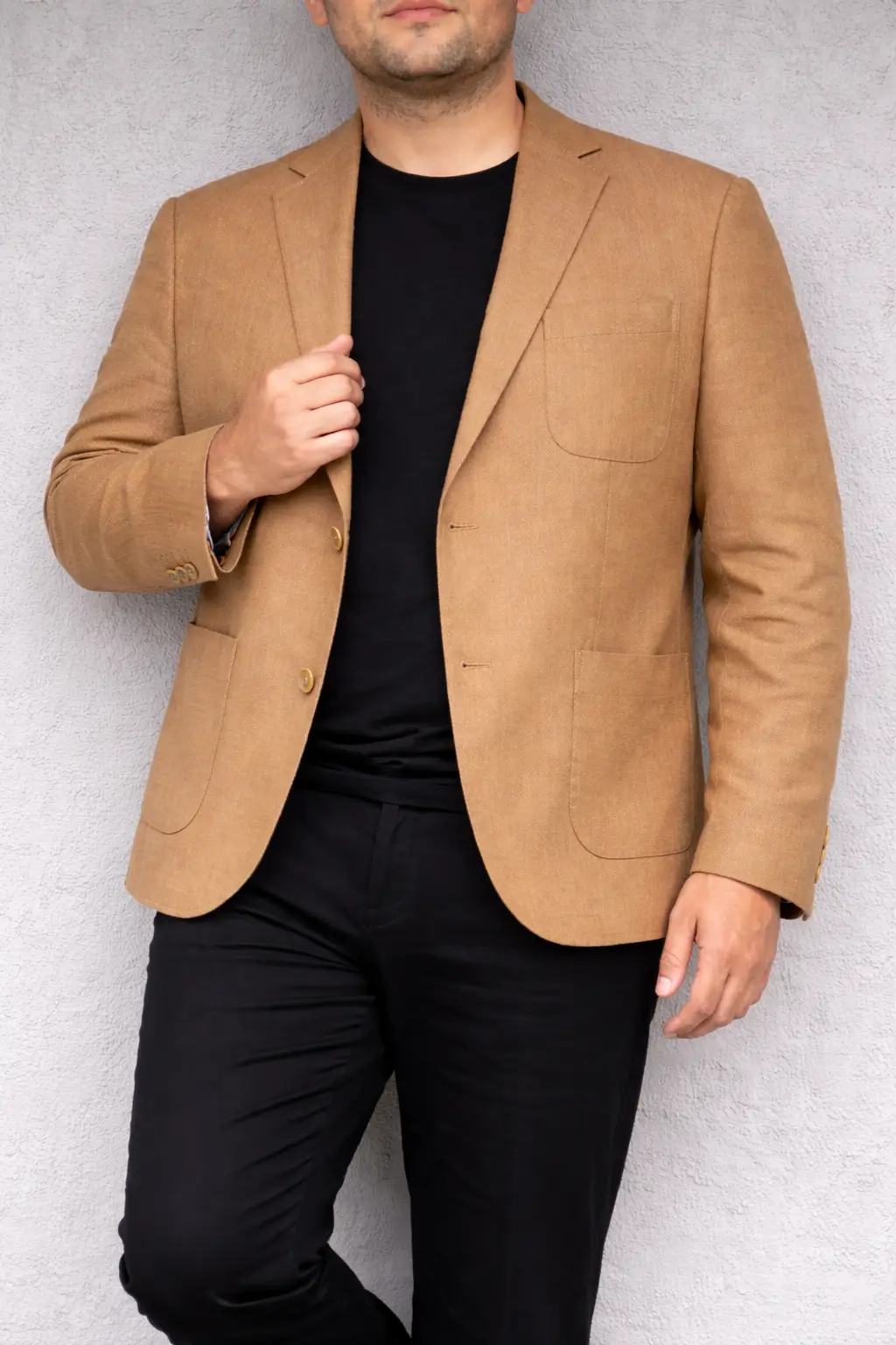 Vestón casimir camel