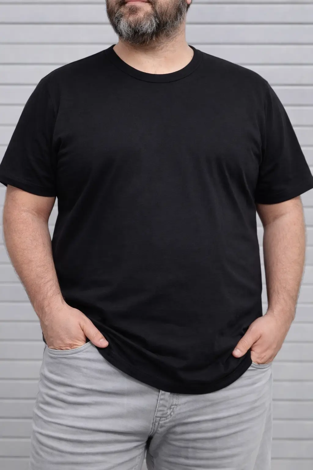 Polera algodón negra