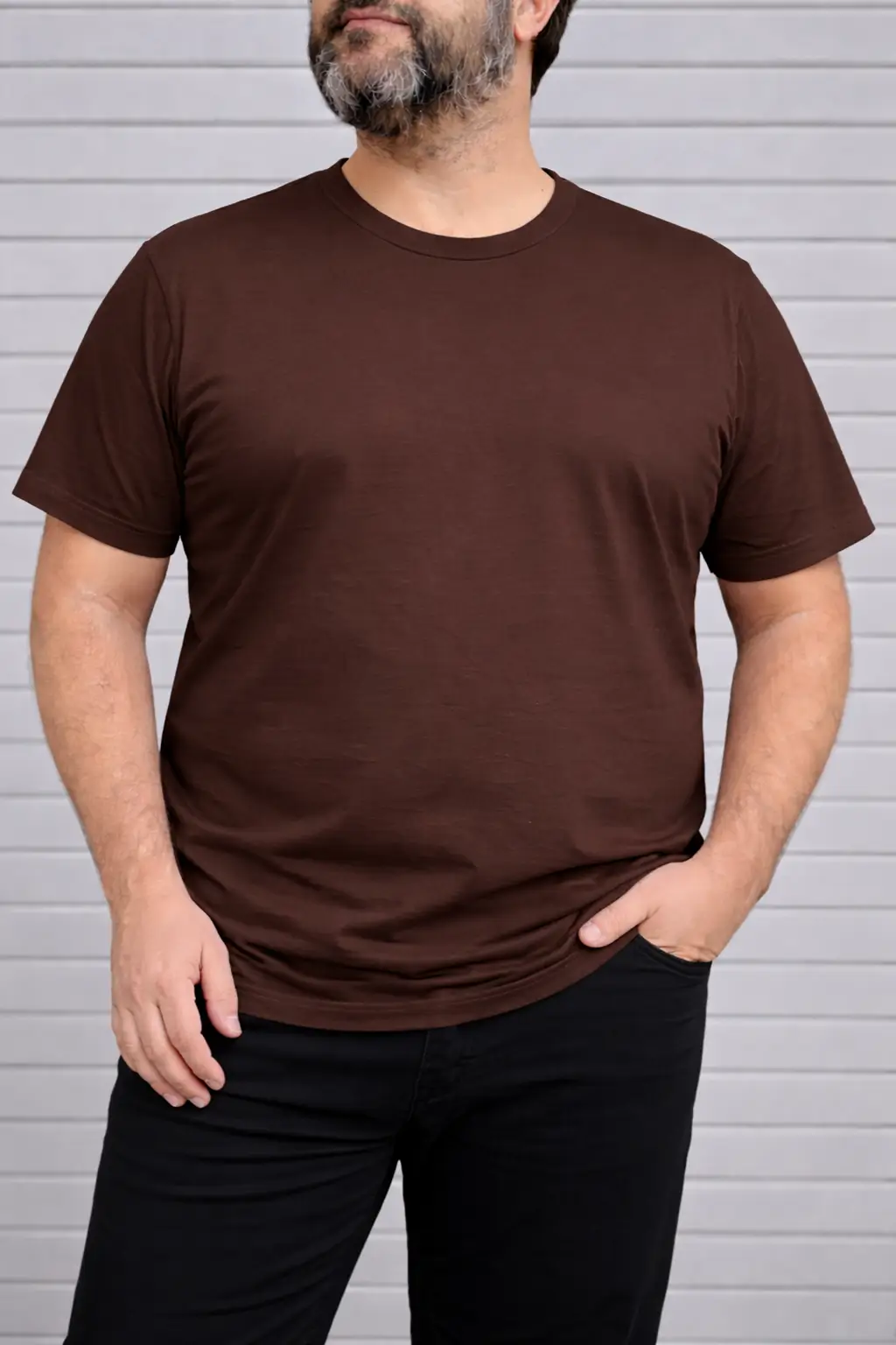 Polera algodón chocolate