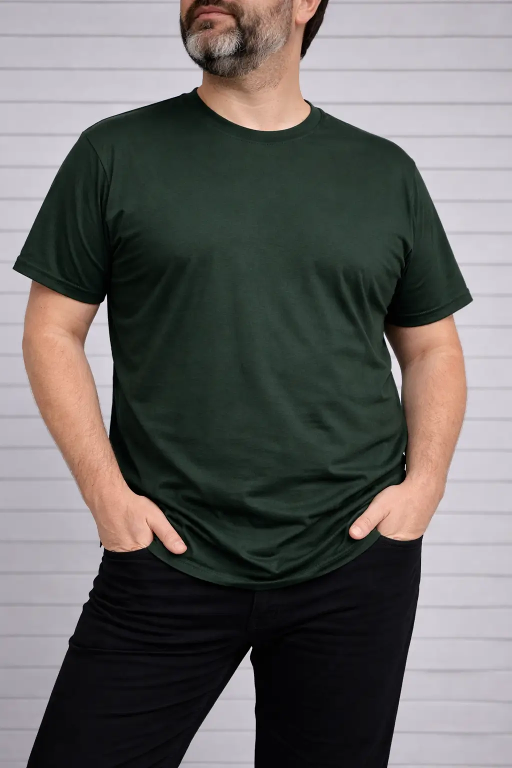 Polera algodón verde