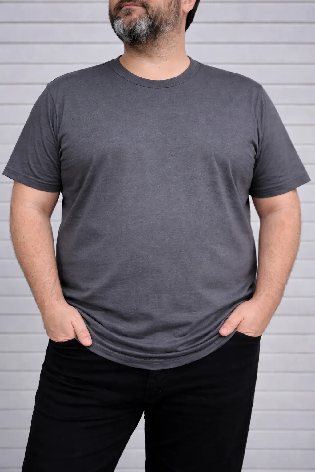 Polera algodón gris