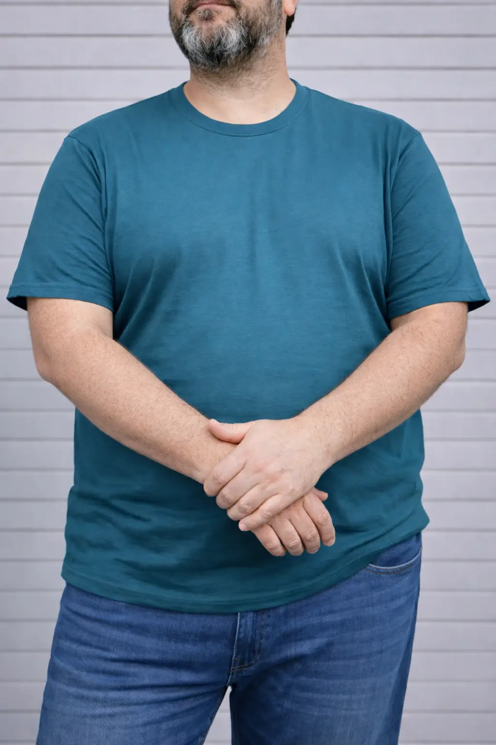 Polera algodón petroleo