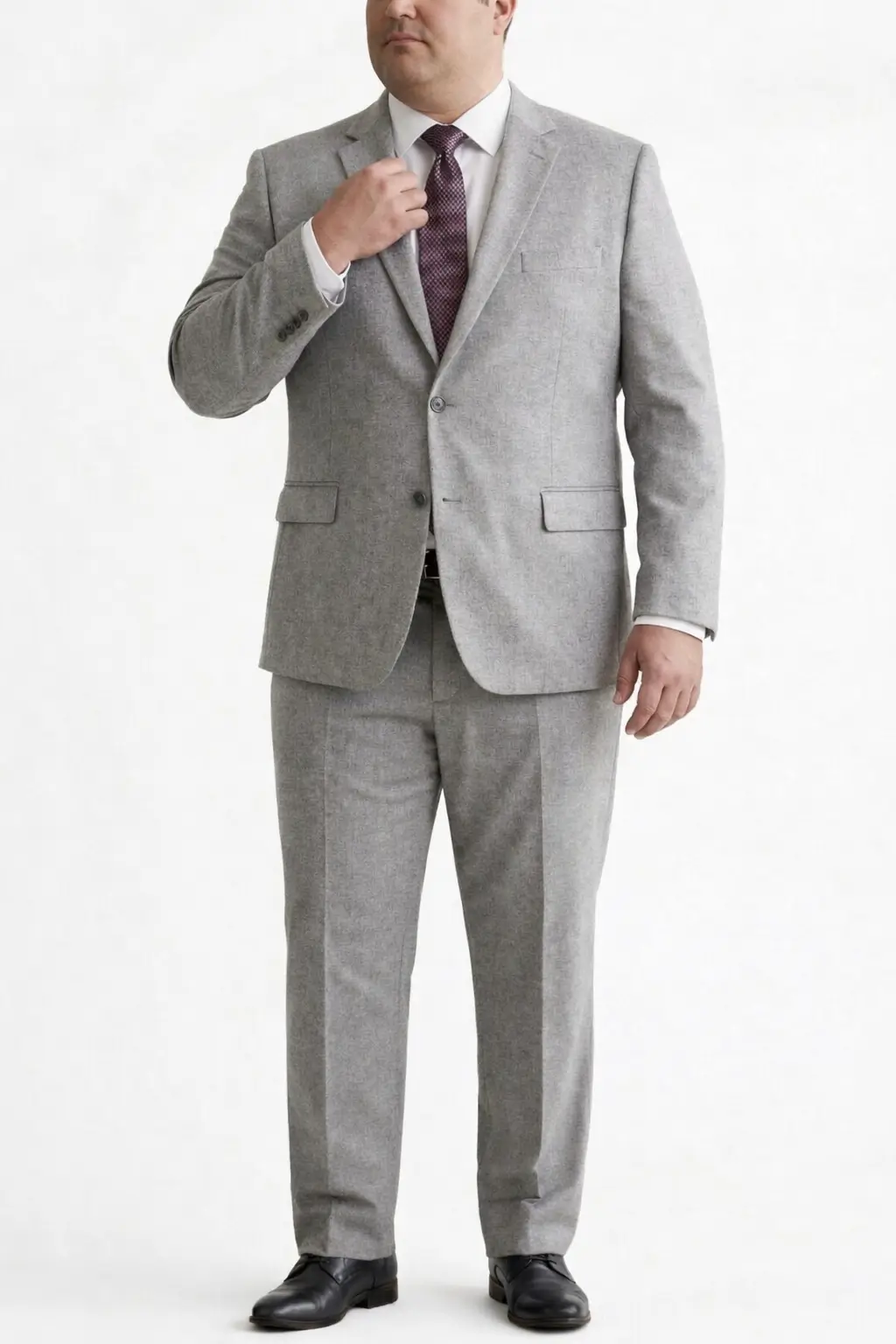 Traje 2 piezas gris claro