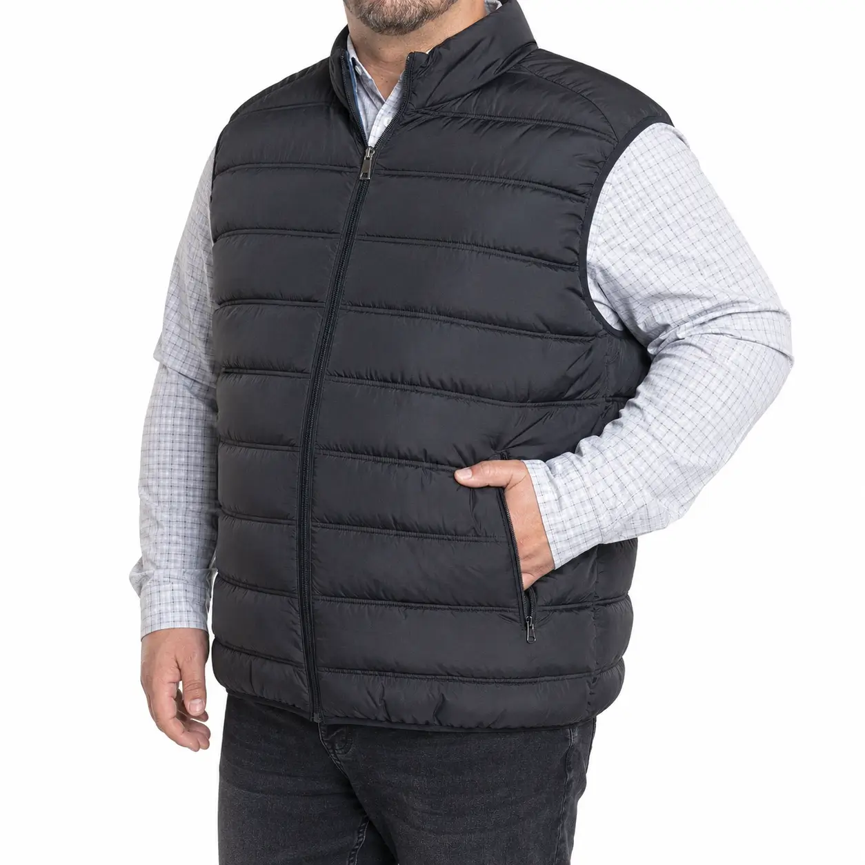 Parka acolchada sin mangas