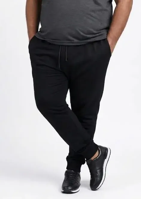Pantalón de buzo algodón negro Jogger
