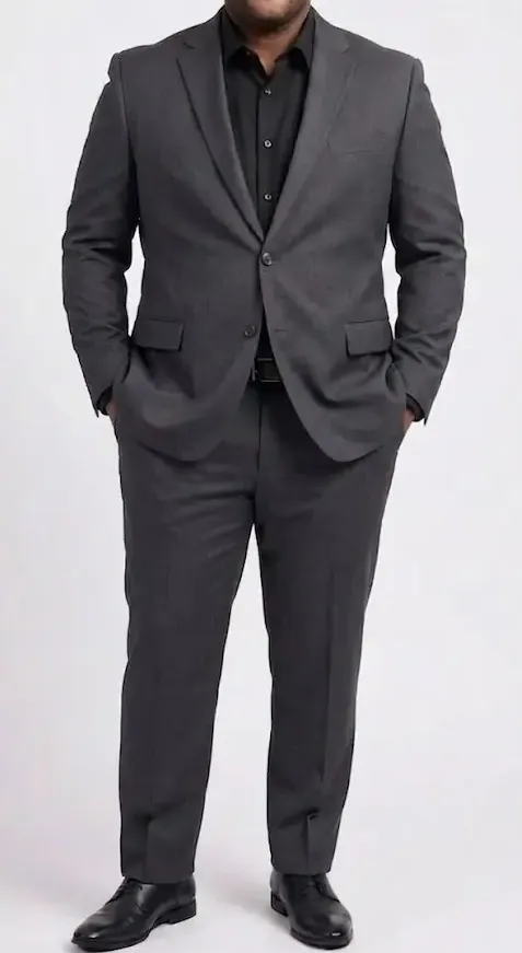 Traje 2 piezas gris oscuro