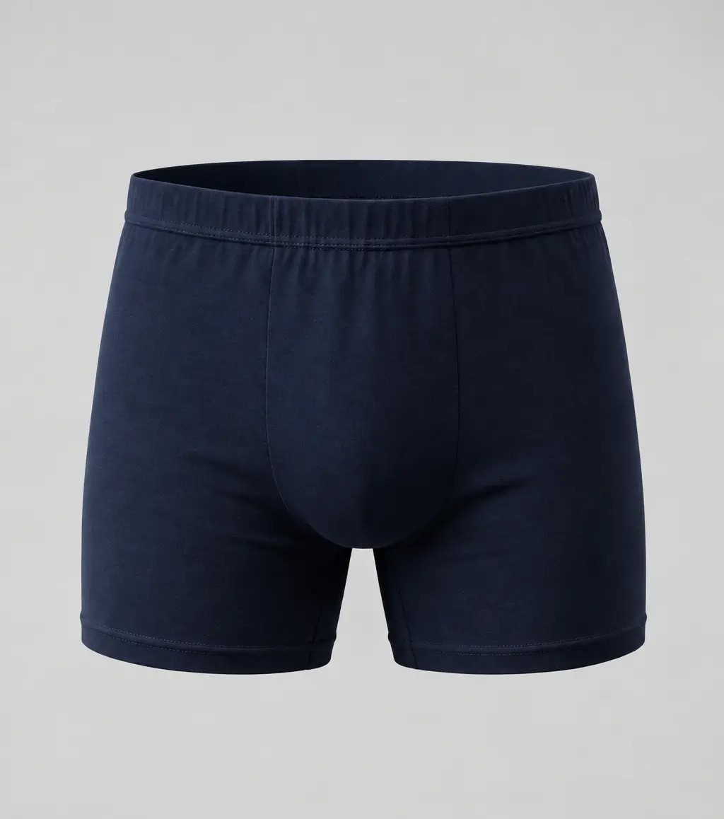 Boxer algodón elasticado azul marino