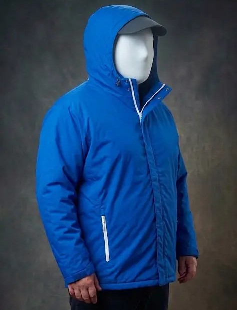 Parka visera azul rey