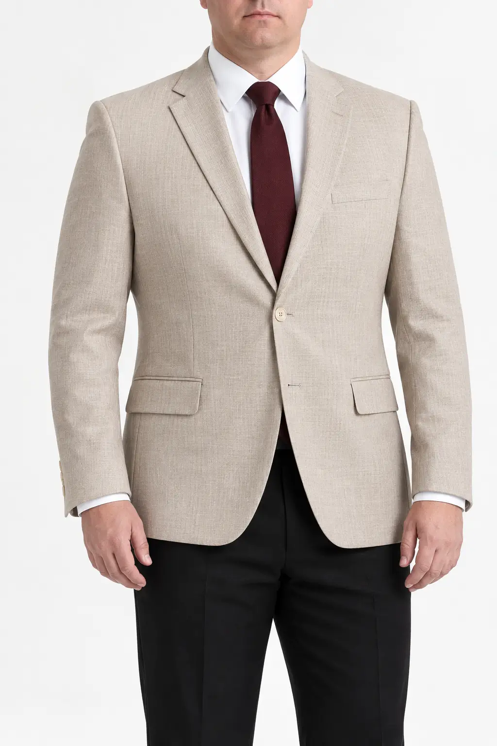 Vestón casimir beige