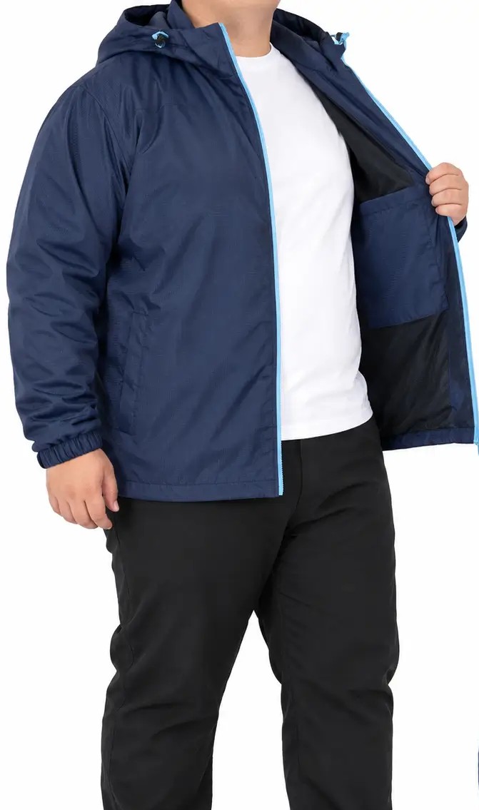 Cortaviento azul 