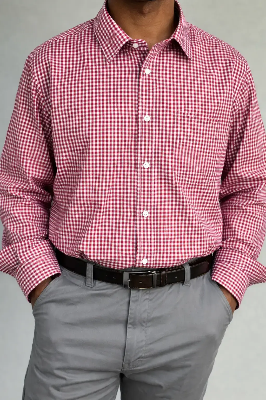 Camisa cuadrille rojo