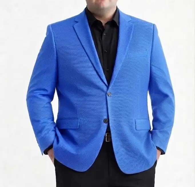 Vestón casimir celeste