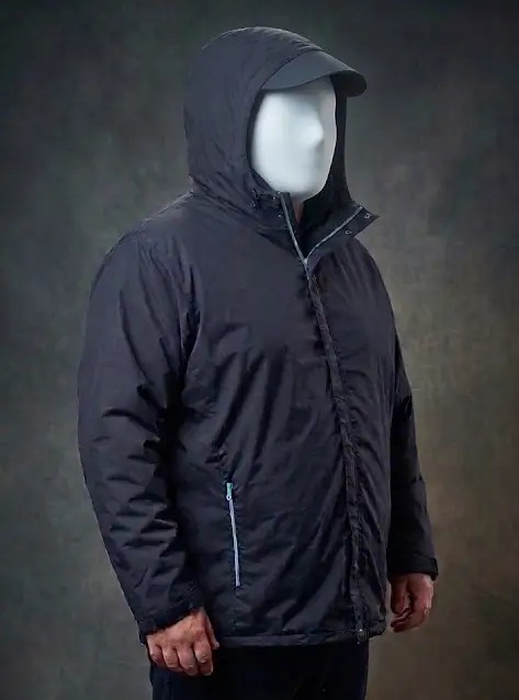 Parka visera azul marino