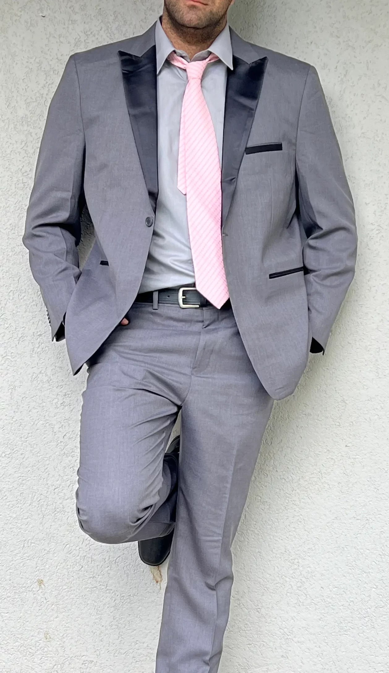 Veston smoking gris