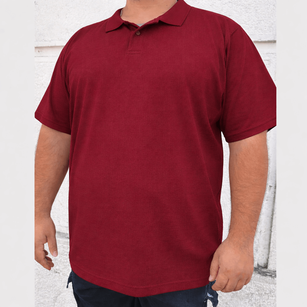 Polera pique burdeo