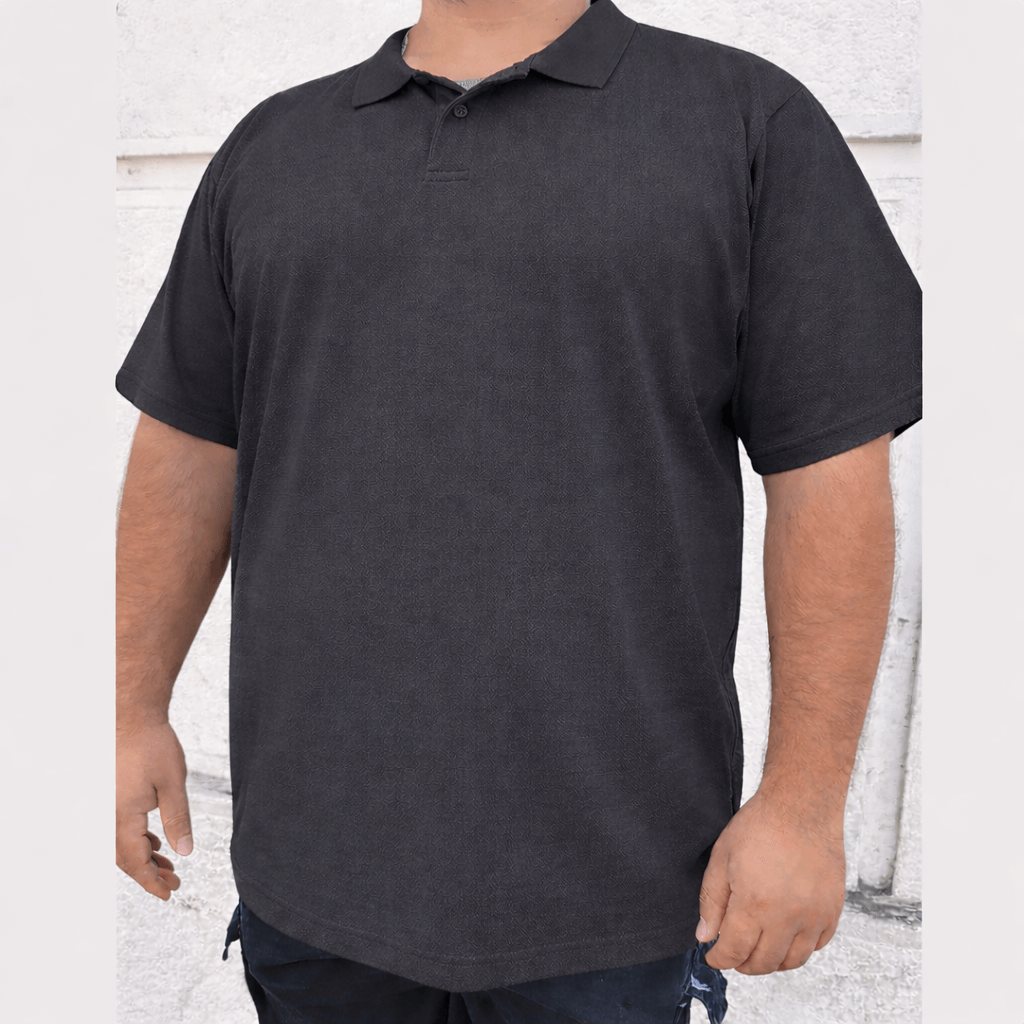 Polera pique gris oscuro