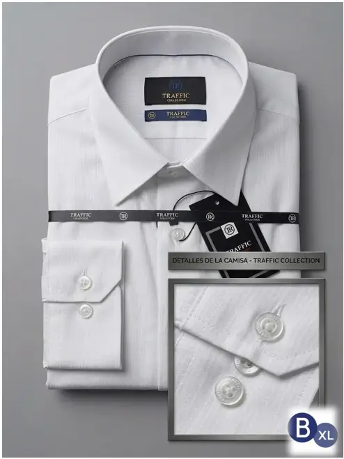 Camisa Blanca Líneas Traffic