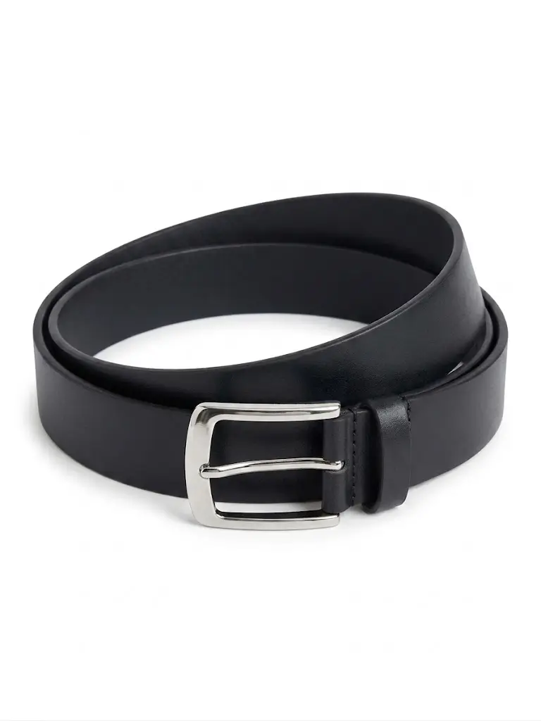 Cinturón cuero negro s/c